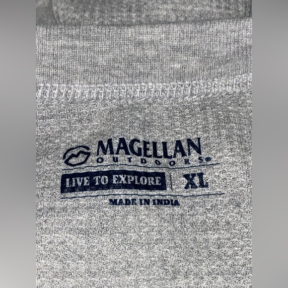 Magellan Thermal Gray Shirt Outdoor Hiking Fishing Trail‎ Walks Chore Women XL - Picture 3 of 6